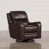 Scorpio Brown Wallaway Swivel Glider Recliner -Furniluxe 107895 0