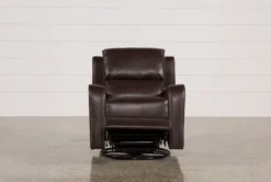 Scorpio Brown Wallaway Swivel Glider Recliner -Furniluxe 107895 2