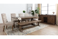 Caden 84" Dining Table -Furniluxe 109138 natural wood dining table room 87