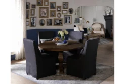 Caden 55" Round Dining Table -Furniluxe 109143 natural wood dining table room 43