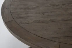 Caden 55" Round Dining Table -Furniluxe 109143 natural wood dining table v2 detail 03