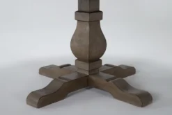 Caden 55" Round Dining Table -Furniluxe 109143 natural wood dining table v2 detail 04