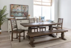 Caden Dining Side Chair -Furniluxe 109148 natural wood side chair room 19