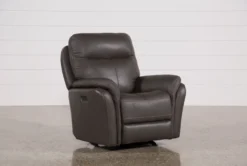 Bowie Leather Power Gliding Rocker Recliner With Power Headrest & USB