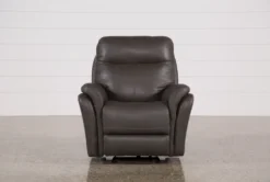 Bowie Leather Power Gliding Rocker Recliner With Power Headrest & USB -Furniluxe 110393 1