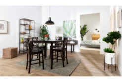 Austin 83" Bookcase -Furniluxe 209190 brown metal bookcase room 41