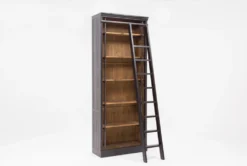Barton 103" Bookcase With Ladder