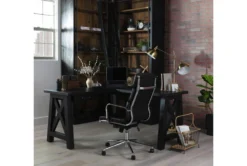 Moby Black Faux Leather Low Back Rolling Office Chair -Furniluxe 223564 black faux leather office chair room 46