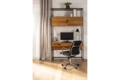 Moby Black Faux Leather Low Back Rolling Office Chair -Furniluxe 223564 black faux leather office chair room 48