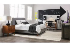 Moby Grey Faux Leather Low Back Rolling Office Chair -Furniluxe 223566 grey faux leather office chair room 48