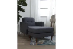 London Dark Grey Chair -Furniluxe 225768 grey fabric chair room 32