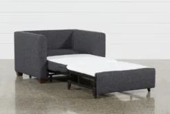 Cliff 45" Twin Sleeper Chair -Furniluxe 225829 black fabric sleeper 4