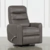 Hercules Grey Swivel Glider Rocker Recliner With Adjustable Headrest -Furniluxe 228212 grey fabric recliner 1