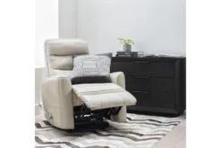 Hercules Oyster Swivel Glider Rocker Recliner With Adjustable Headrest -Furniluxe 228214 beige fabric swivel glider room 31