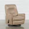 Rogan II Leather Cafe Latte Swivel Glider Recliner -Furniluxe 228288 latte leather recliner 1