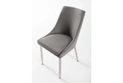 Bowery II Dining Side Chair 20 Bowery II Dining Side Chair -Furniluxe 229801 grey fabric side chair detail 08