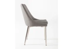 Bowery II Dining Side Chair 21 Bowery II Dining Side Chair -Furniluxe 229801 grey fabric side chair detail 09
