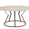 Magnolia Home Belford 64" Round Dining Table By Joanna Gaines 2 Magnolia Home Belford 64" Round Dining Table By Joanna Gaines -Furniluxe 236052 white metal dining table signature 012