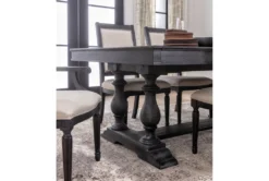 Chapleau II 76-104" Extension Dining Table 16 Chapleau II 76-104" Extension Dining Table -Furniluxe 236910 black wood dining table room 10