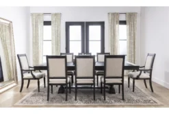 Chapleau II 76-104" Extension Dining Table 17 Chapleau II 76-104" Extension Dining Table -Furniluxe 236910 black wood dining table room 31