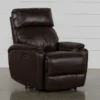Connie Espresso Power Wallaway Recliner With Power Headrest & USB -Furniluxe 240980 brown fabric recliner signature 01