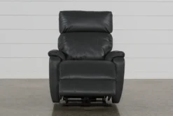 Connie Smoke Power Wallaway Recliner With Power Headrest & USB 15 Connie Smoke Power Wallaway Recliner With Power Headrest & USB -Furniluxe 240981 grey fabric recliner detail 03