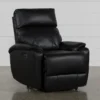 Connie Midnight Power Wallaway Recliner With Power Headrest & USB -Furniluxe 240982 black fabric recliner signature 01