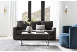 Twirl 37" Swivel Velvet Accent Chair -Furniluxe 244379 blue fabric swivel room 35