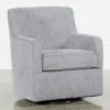 Katrina Grey Swivel Glider Chair 2 Katrina Grey Swivel Glider Chair -Furniluxe 244487 grey fabric swivel glider chair 1