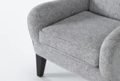 Anabelle II Wing Chair 14 Anabelle II Wing Chair -Furniluxe 244555 grey fabric accent chair detail 44