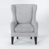 Anabelle II Wing Chair -Furniluxe 244555 grey fabric accent chair signature 01