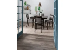 Sutton Brown 48" Square Counter Table -Furniluxe 245034 grey wood counter dining table room 05