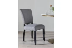 Kuna Dining Side Chair -Furniluxe 245070 grey fabric dining chair room 35