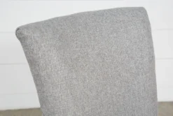 Kuna Dining Side Chair -Furniluxe 245070 grey fabric side chair detail 04