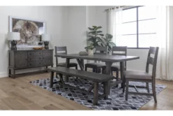 Timber Dining Side Chair -Furniluxe 246104 grey wood dining chair room 37