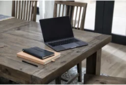 Gables 81-99" Extension Dining Table -Furniluxe 246108 brown wood dining table room 36