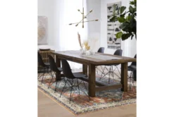 Gables 81-99" Extension Dining Table -Furniluxe 246108 brown wood dining table room 42