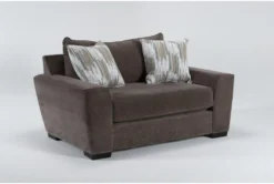 Parker II Chenille 65" Oversized Chair -Furniluxe 246909 brown fabric chair side 18