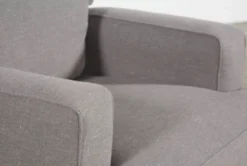 Becca Swivel Glider Recliner -Furniluxe 248012 grey fabric recliner detail 03