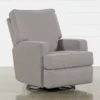 Becca Swivel Glider Recliner -Furniluxe 248012 grey fabric recliner signature 01
