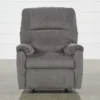 Nerviano Grey Wallaway Recliner -Furniluxe 248535 grey fabric recliner front 02