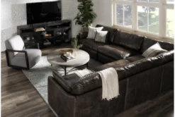 Kathleen Dark Grey Swivel Glider Chair -Furniluxe 248829 grey fabric glider room 35