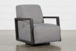 Kathleen Dark Grey Swivel Glider Chair
