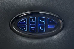 Bridget Grey Power Wallaway Recliner With Power Headrest, Lumbar & USB -Furniluxe 248843 grey polyester wallaway feature 18