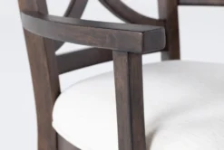 Sorensen Arm Chair -Furniluxe 249886 brown wood arm chair detail 03