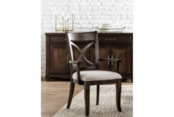 Sorensen Arm Chair -Furniluxe 249886 brown wood dining chair room 91