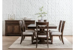 Sorensen Arm Chair -Furniluxe 249886 brown wood dining chair room 92