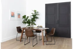 Kara 60" Dining Table 12 Kara 60" Dining Table -Furniluxe 250728 brown wood dining table room 41