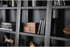 Pierce Espresso 72" Leaning Bookcase -Furniluxe 251061 brown wood bookcase room 48