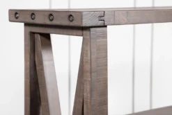 Jaxon Grey 54" Bookcase -Furniluxe 251322 grey wood bookcase detail 03